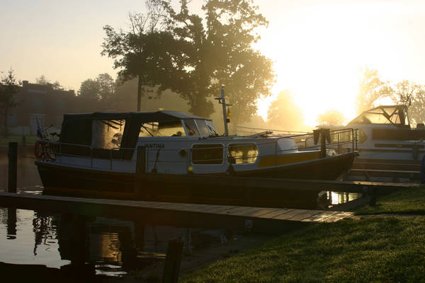 Brûzer Jantina in de ochtenddauw