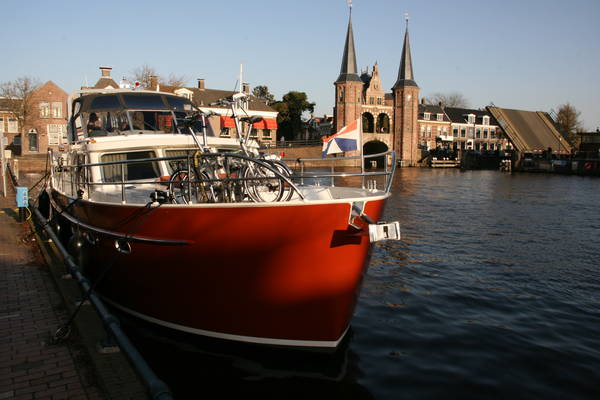 Winter vaarroute in Friesland