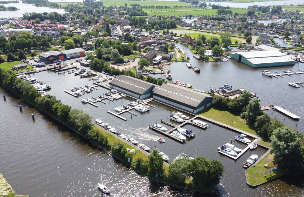 Bovenaanzicht jachthaven De Schiffart