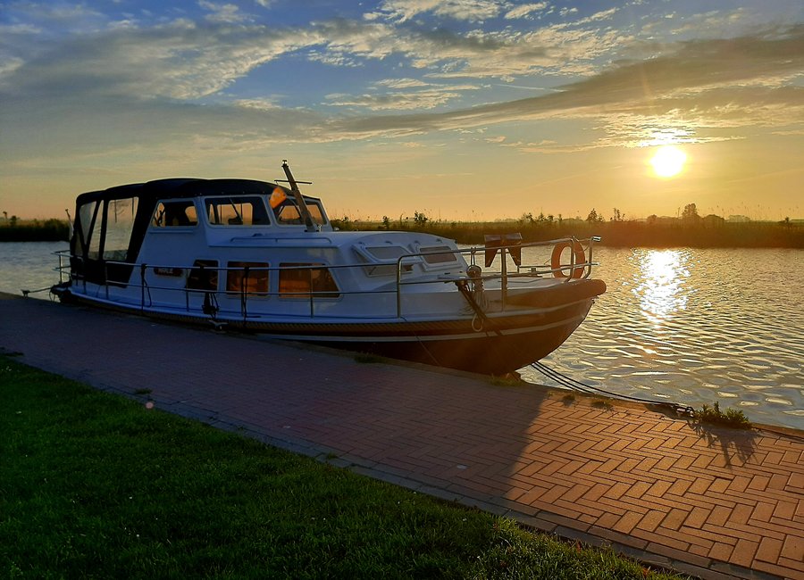 Zonsondergang en de Marije