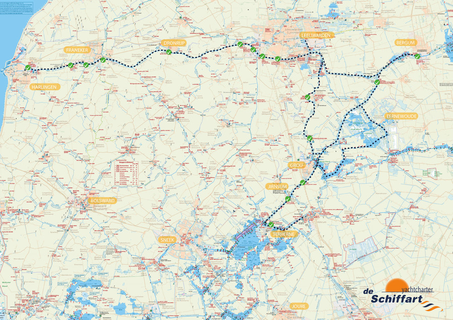 Winterroute langs Grou, Leeuwarden en Franeker